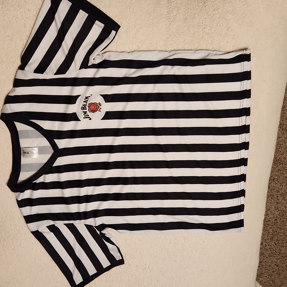 Jim Beam Whiskey Referee Shirt Size Medium Only Worn Once
